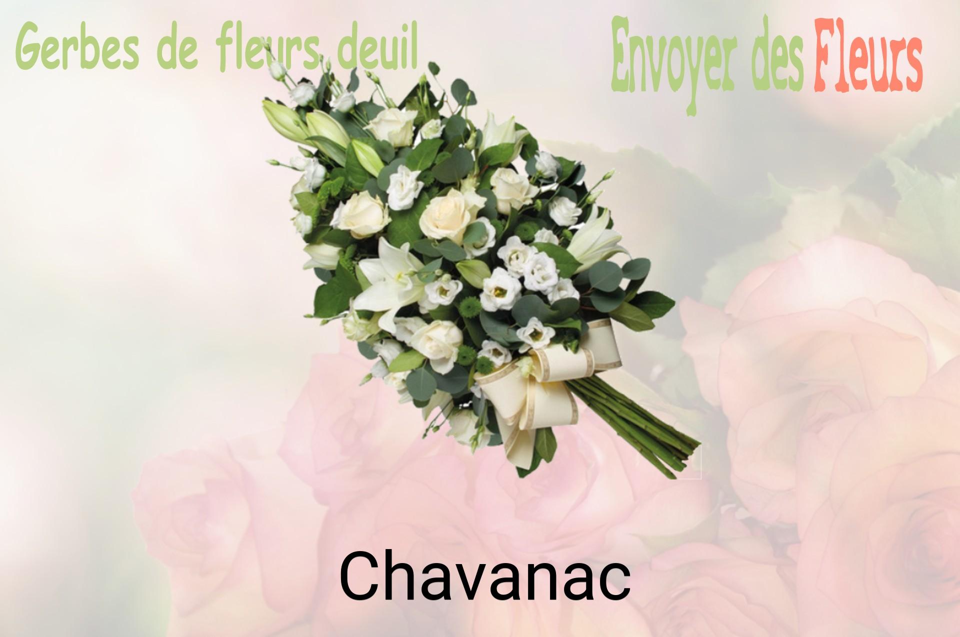 Gerbe de fleurs de deuil livrée à Chavanac